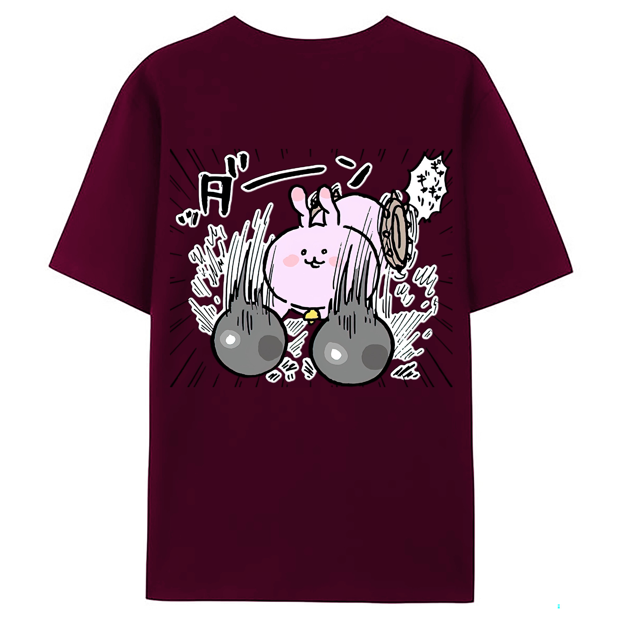 （画像用） ちいかわ うさぎ Chii-kawa usagi レディース半袖Tシャツ(バックプリント)